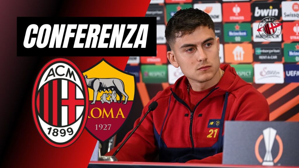 Conferenza Stampa LIVE Paulo Dybala AS Roma Milan-Roma Europa League 2023-2024