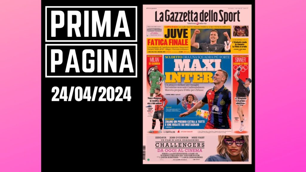 Prima pagina Gazzetta dello Sport: Milan, Theo e Maignan in vendita. Via...
