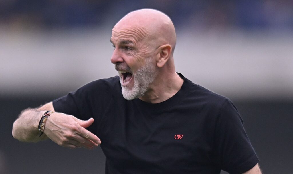 Stefano Pioli AC Milan Verona-Milan 1-3 Serie A 2023-2024