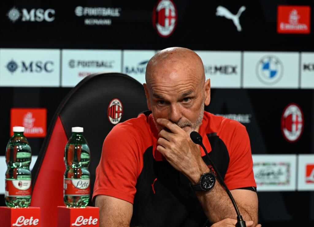 Stefano Pioli AC Milan conferenza stampa Milanello