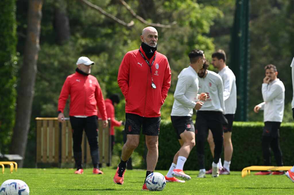 Stefano Pioli AC Milan allenamento Milanello