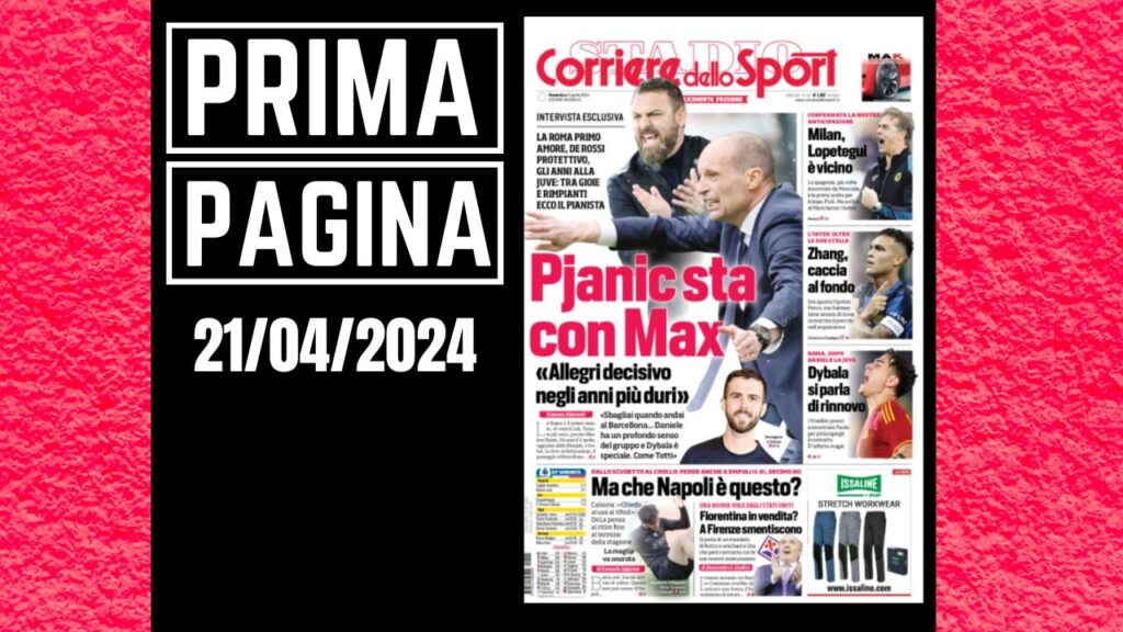 Prima pagina Corriere dello Sport: allenatore Milan. Lopetegui è vicino