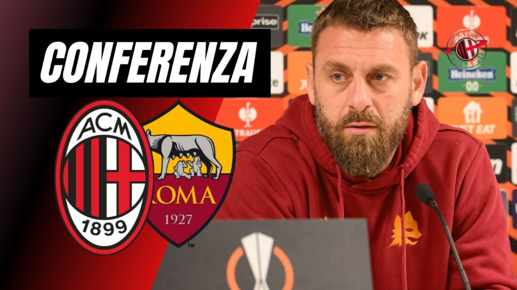 Conferenza Stampa LIVE Daniele De Rossi AS Roma Milan-Roma Europa League 2023-2024