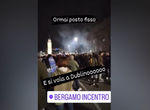 Europa League - Atalanta in finale: è festa totale a Bergamo | VIDEO (screen Gazzetta.it)
