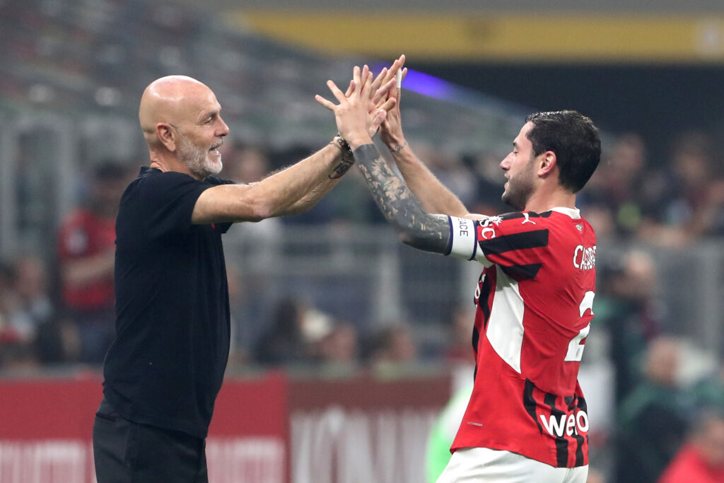 Pioli Calabria AC Milan Milan-Salernitana 3-3 Serie A 2023-2024