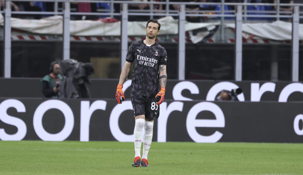 Antonio Mirante AC Milan Milan-Salernitana 3-3 Serie A 2023-2024