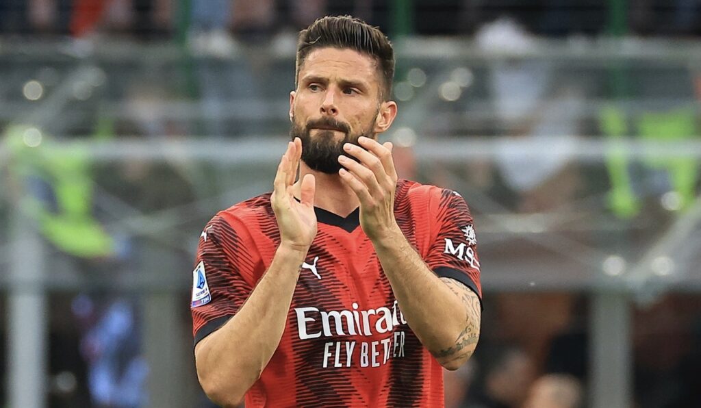 Olivier Giroud AC Milan Milan-Genoa 3-3 Serie A 2023-2024