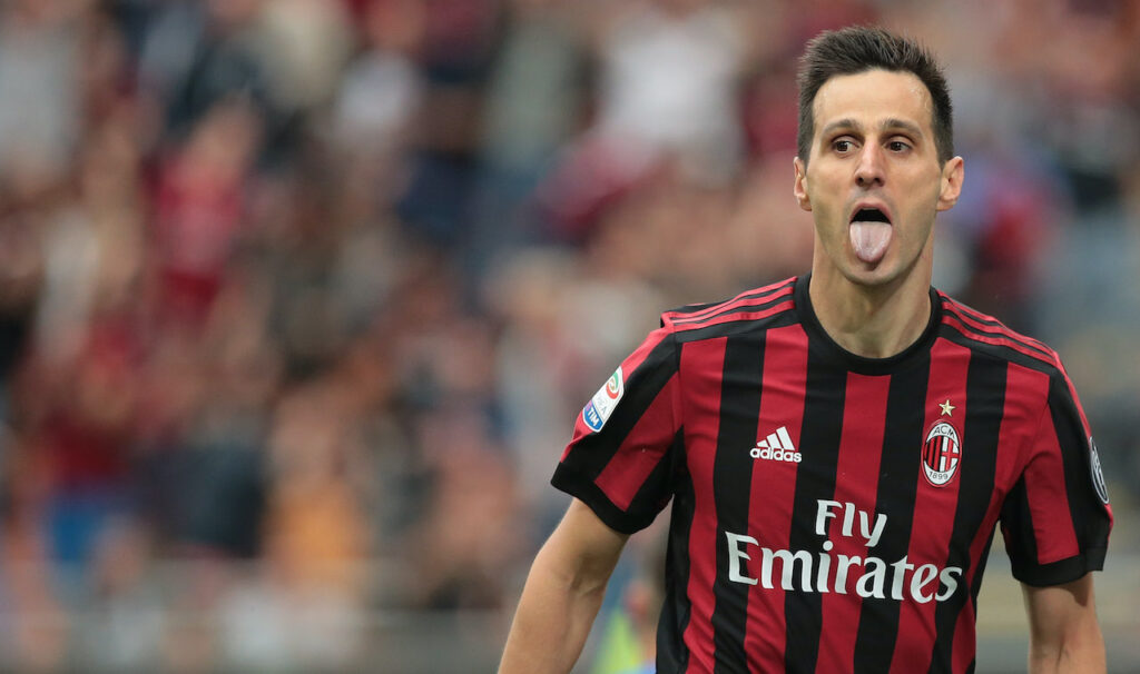esultanza gol Nikola Kalinic AC Milan Milan-Fiorentina 5-1 Serie A 2017-2018