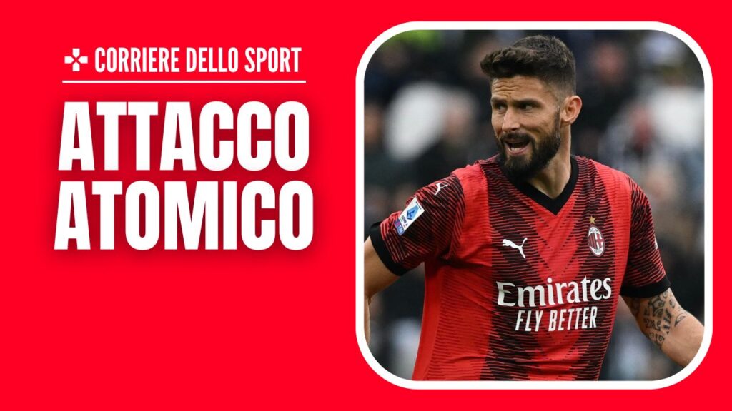 Milan-Genoa Serie A 2023-2024 Giroud
