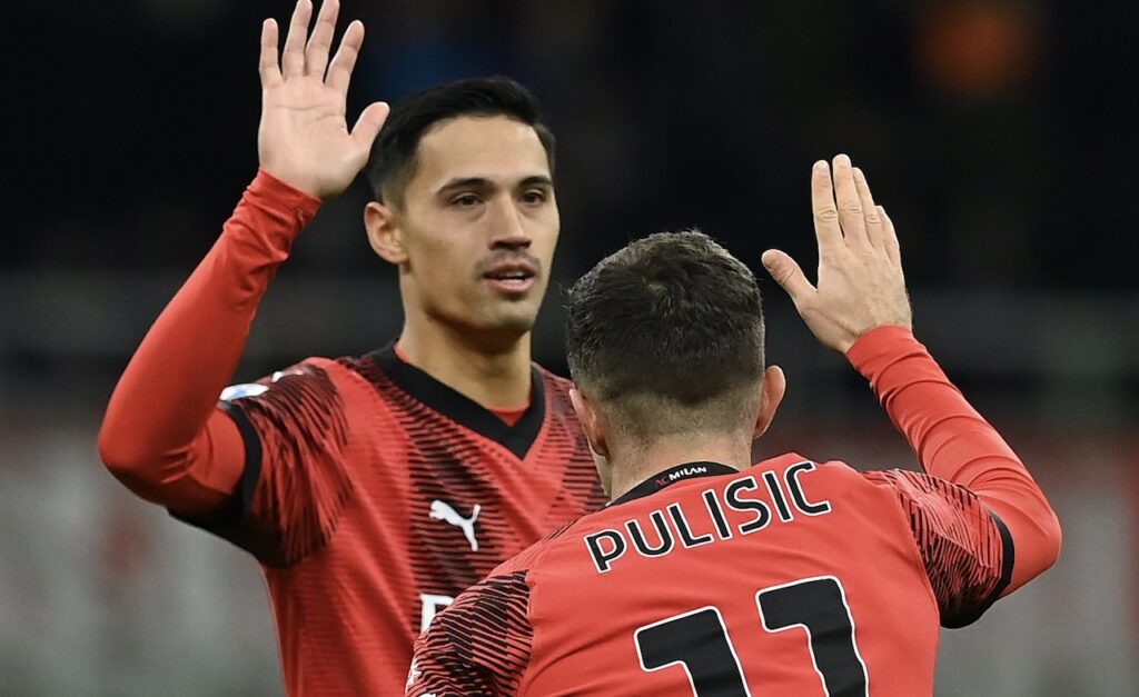 Reijnders Pulisic AC Milan Milan-Frosinone 3-1 Serie A 2023-2024