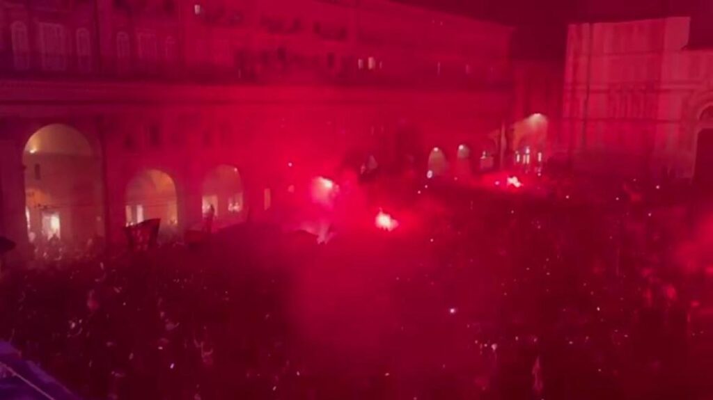 Bologna festa Champions League