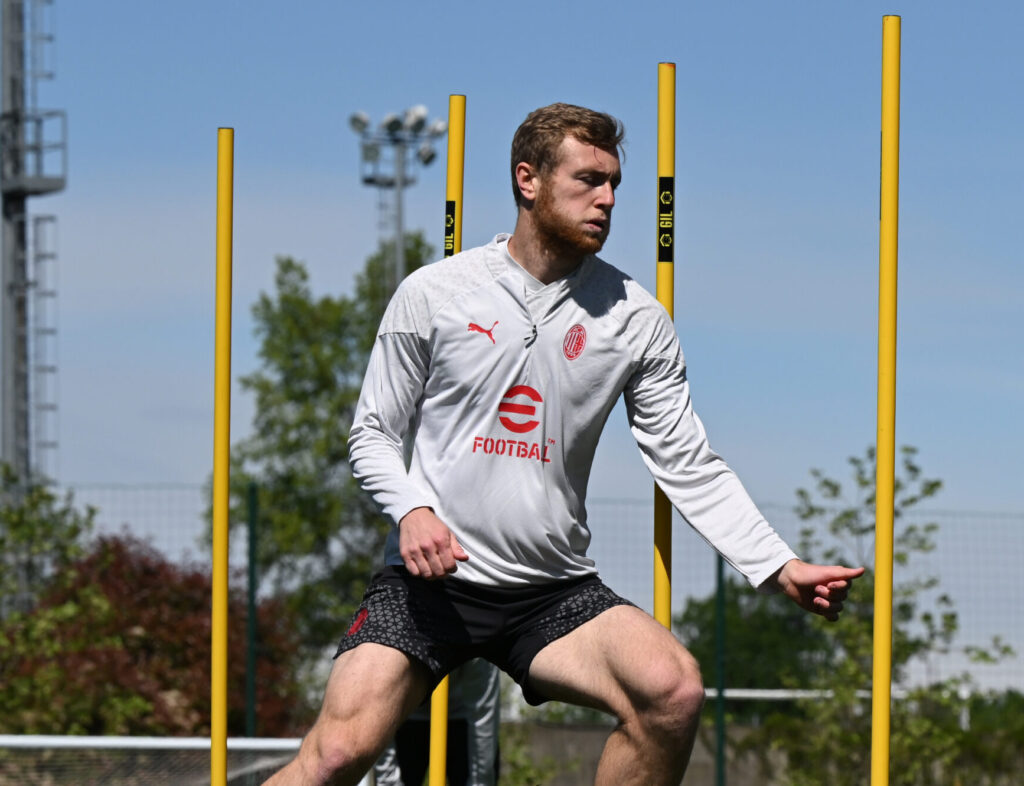 Tommaso Pobega allenamento Milan-Genoa Serie A News 2023-24