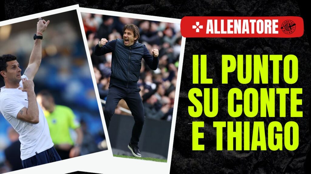 Panchina AC Milan Pioli Conte Thiago Motta Tifosi Social