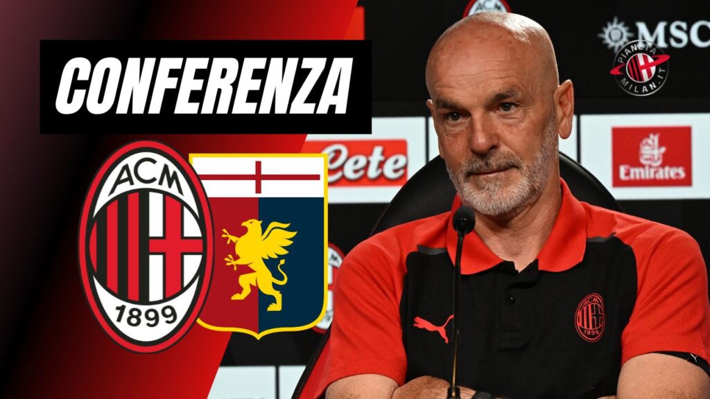Conferenza stampa LIVE Stefano Pioli AC Milan Milan-Genoa Serie A 2023-2024