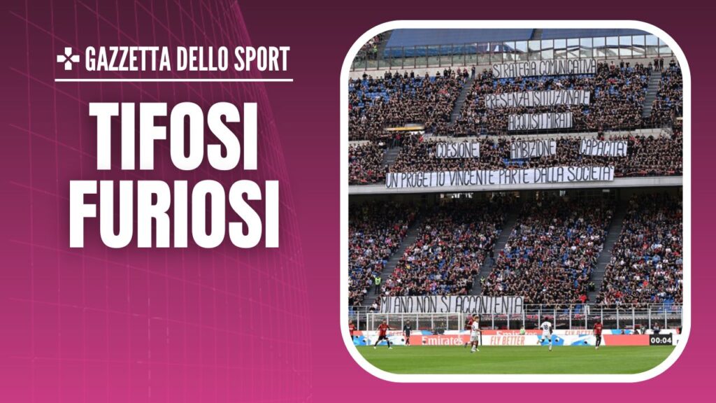 protesta tifosi Curva Sud Milano AC Milan Milan-Genoa 3-3 Serie A 2023-2024