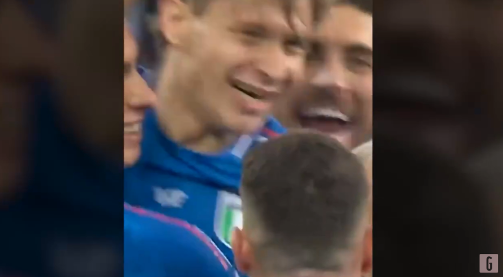 Europei, Italia-Albania: il gol della vittoria di Barella | VIDEO (screen Gazzetta.it)