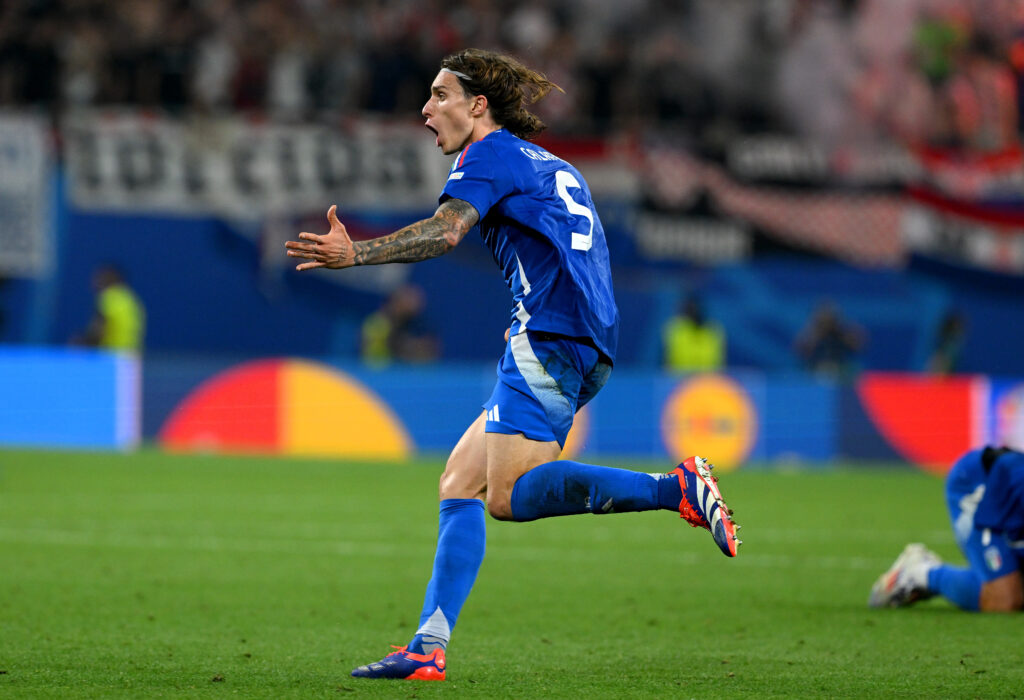 Riccardo Calafiori, difensore dell'Italia