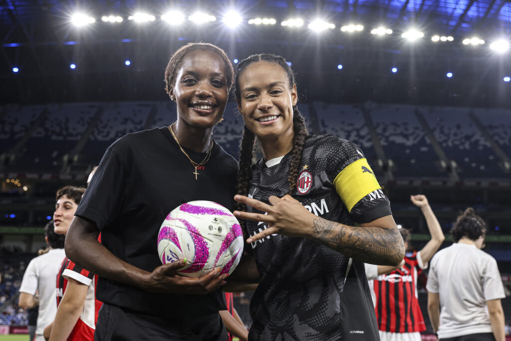 Evelyn Ijeh, calciatrice del Milan Femminile (getty images)