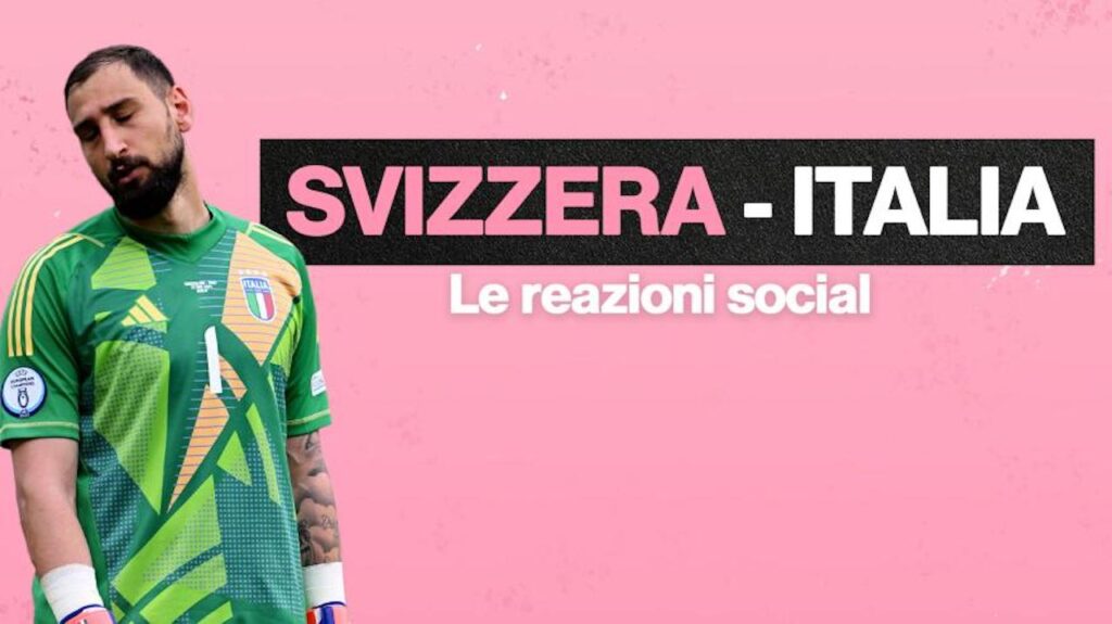 Europei 2024 Svizzera Italia 2-0 social