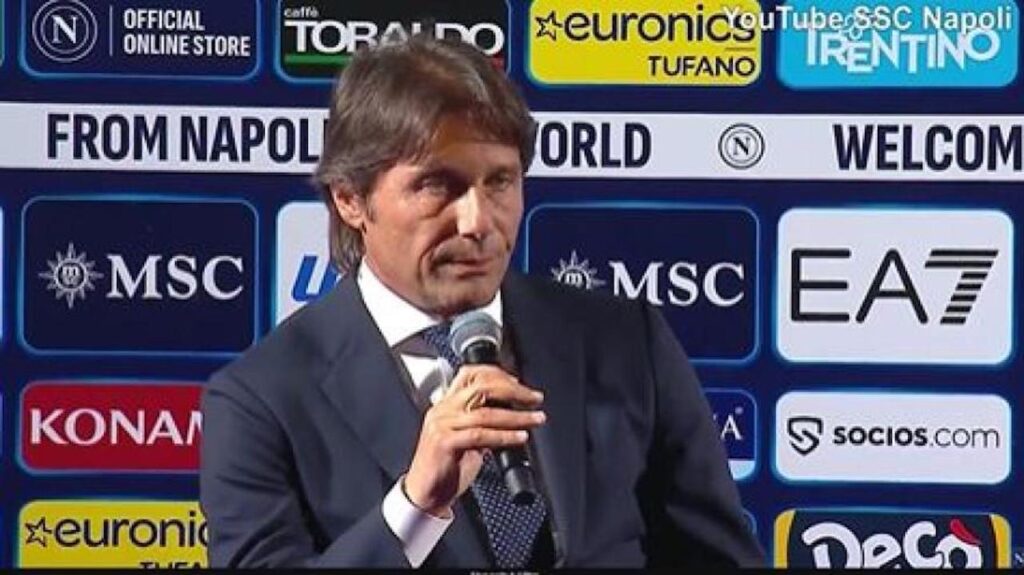 Napoli Conte conferenza stampa