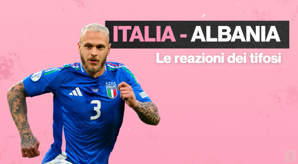 Europei Italia-Albania, Dimarco e non solo: la reazione social | VIDEO (screen Gazzetta.it)