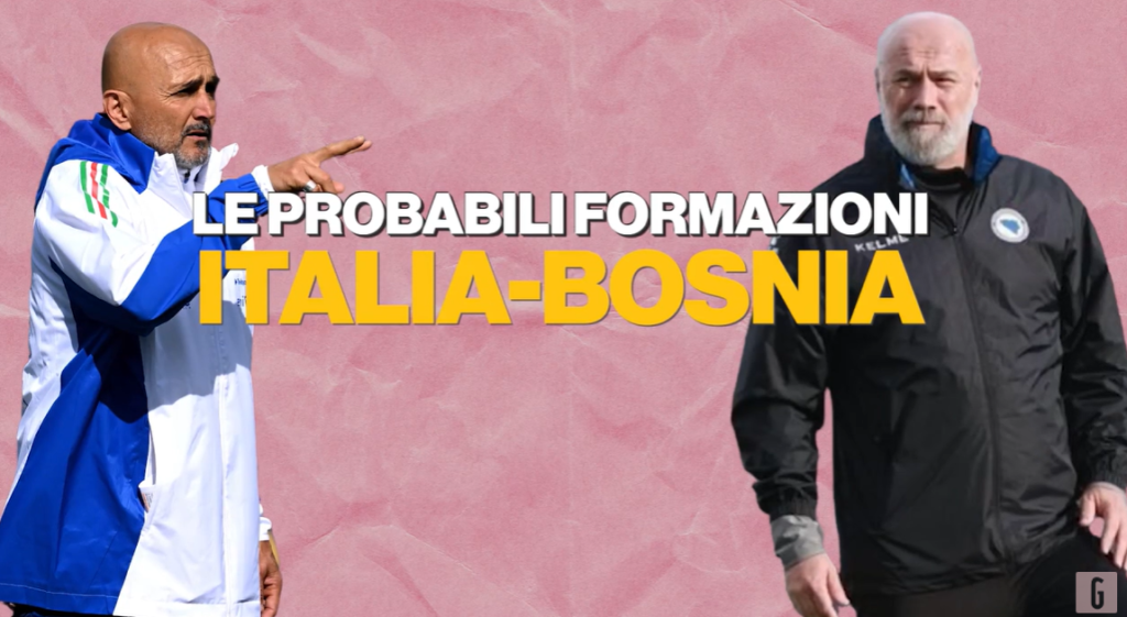 Italia-Bosnia: le probabili formazioni dell'amichevole | VIDEO (gazzetta.it)