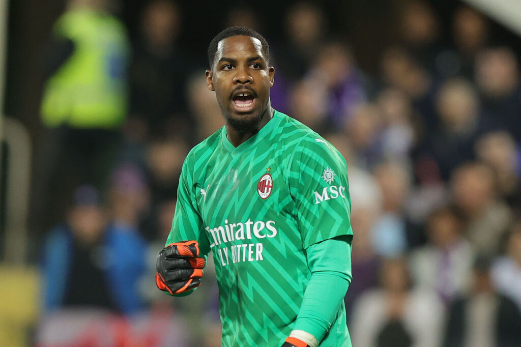 Mike Maignan AC Milan Fiorentina-Milan 1-2 Serie A 2023-2024