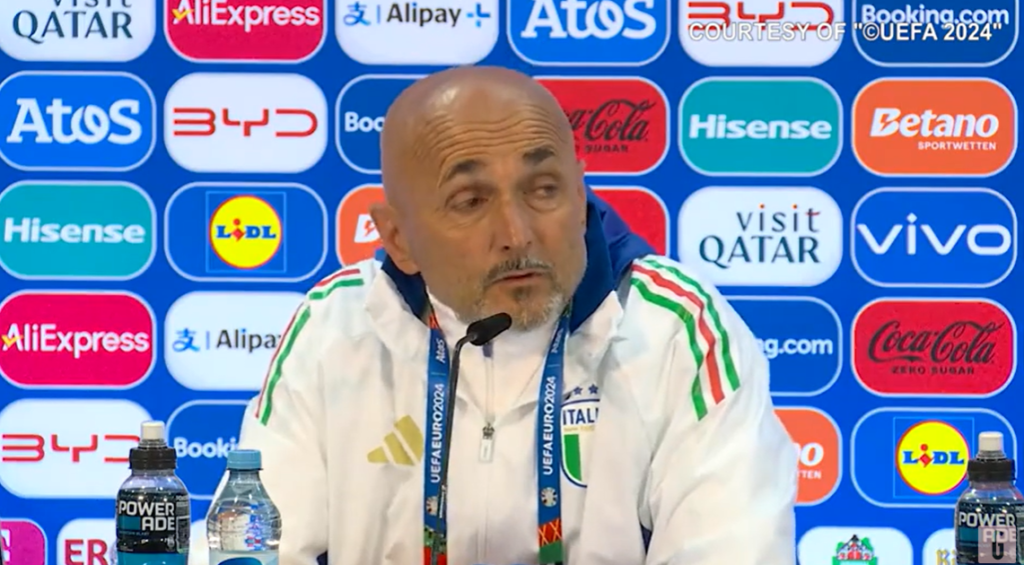 Italia, Spalletti frecciata a Scamacca? "Morata non è pigro" | VIDEO (screen Gazzetta.it)