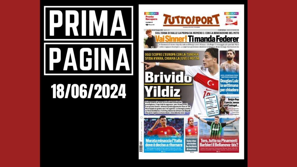 Prima Pagina Tuttosport 18 giugno