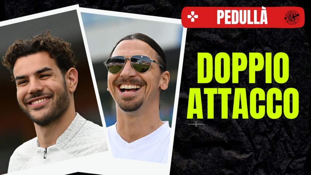 Theo Hernández (difensore AC Milan), qui con Ibrahimovic, consulente RedBird