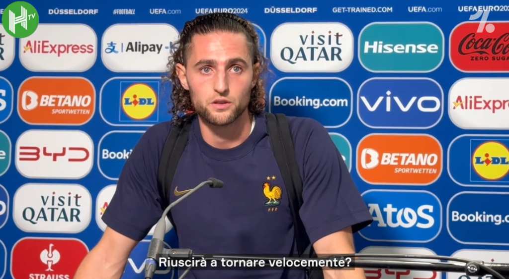 Europei 2024, quando torna Mbappé? Parla Rabiot | VIDEO (screen gazzetta.it)