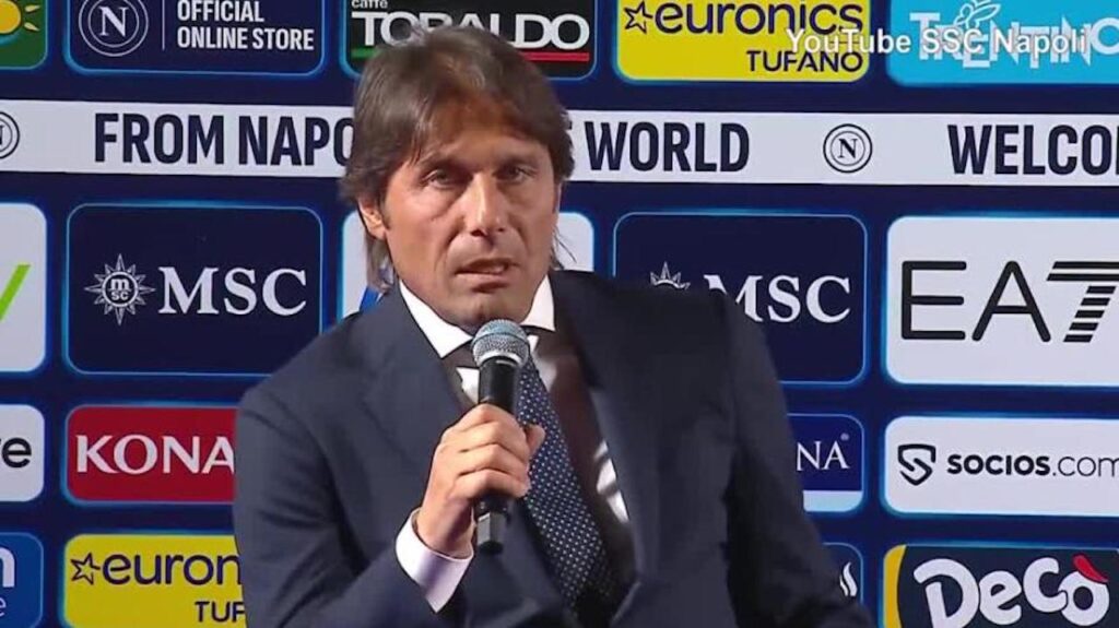 Napoli Conte conferenza stampa Ibrahimovic