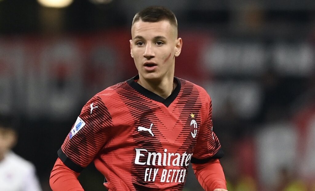 Francesco Camarda AC Milan Milan-Fiorentina 1-0 Serie A 2023-2024