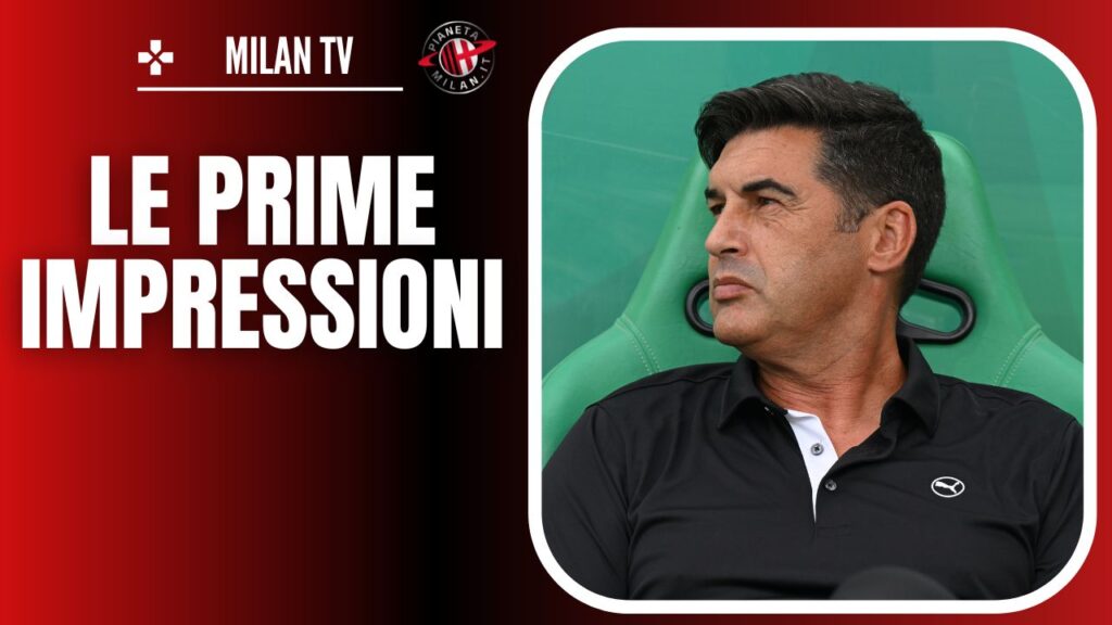 Paulo Fonseca AC Milan allenamenti Milanello