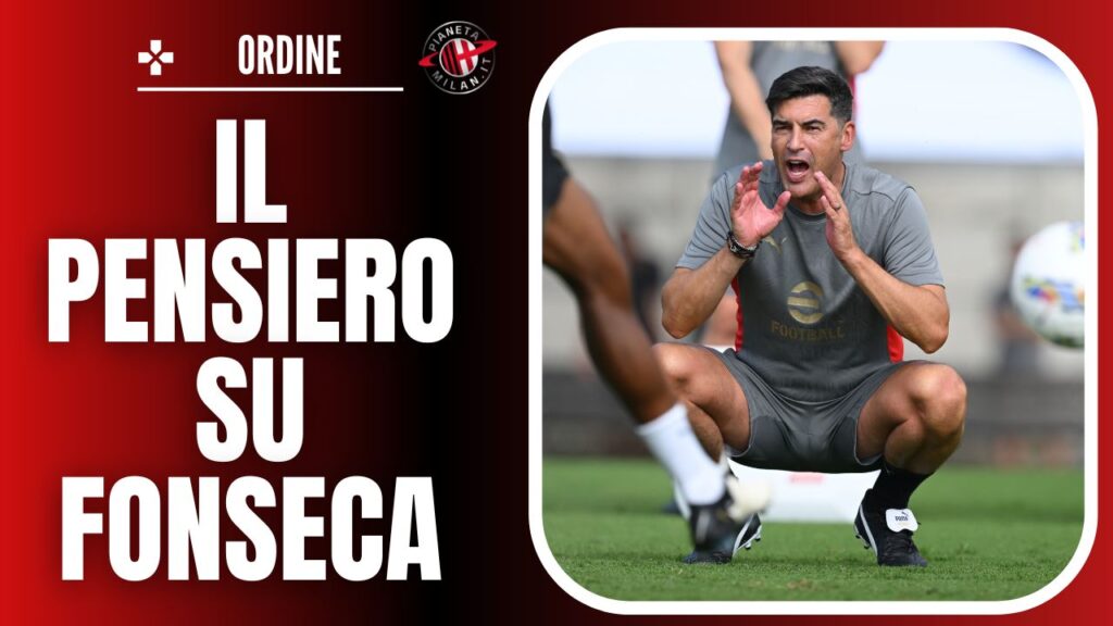 Paulo Fonseca AC Milan allenamento Milanello Ordine
