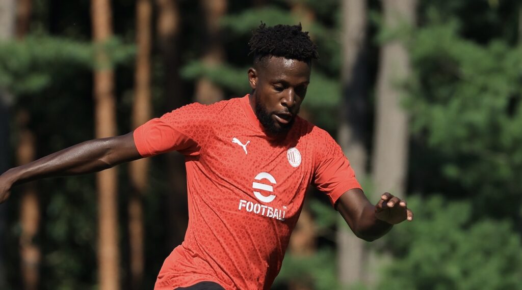 Divock Origi AC Milan allenamento Milan Milanello