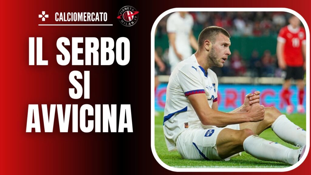 Strahinja Pavlovic (difensore RB Salisburgo), qui con la maglia della Serbia agli Europei 2024, obiettivo di calciomercato del Milan | AC Milan News