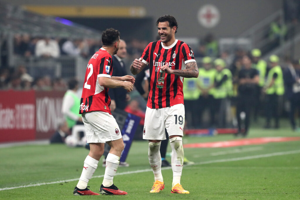 Theo Hernandez e Alessandro Florenzi, giocatori del Milan (getty images)