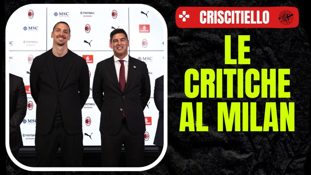 Paulo Fonseca AC Milan allenatore Conferenza stampa Ibrahimovic dirigenza Criscitiello
