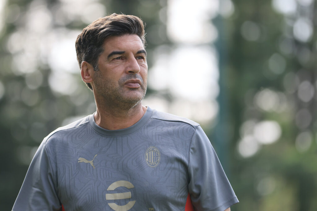Paulo Fonseca AC Milan allenamento Milanello
