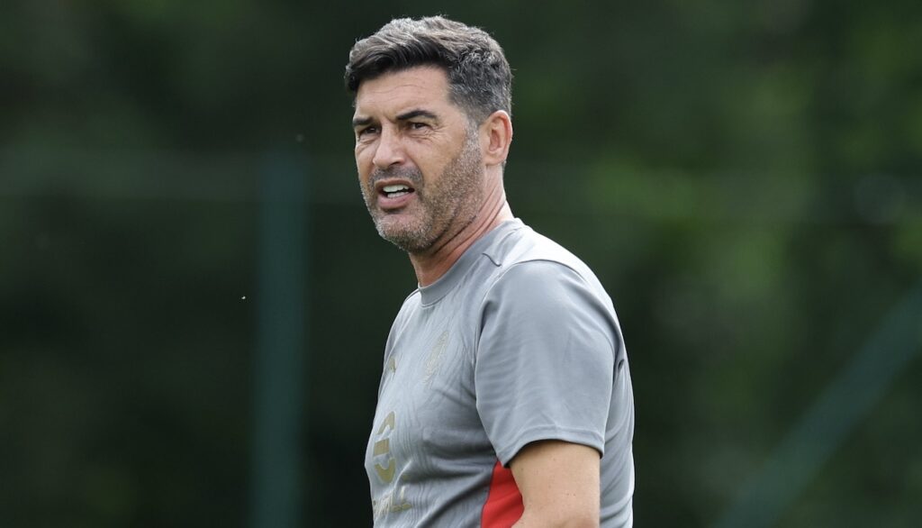 Paulo Fonseca AC Milan allenamento Milanello