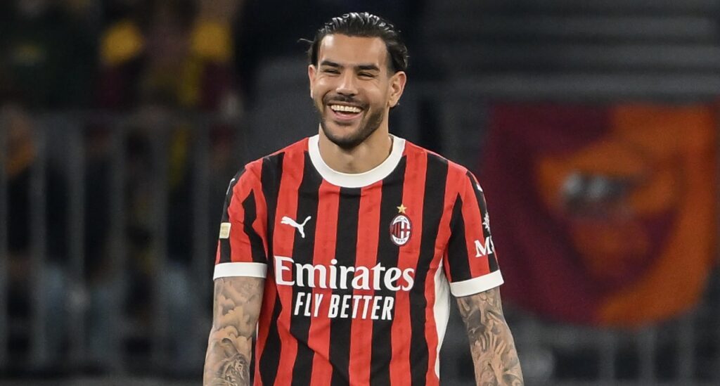 Theo Hernández AC Milan amichevole Milan-Roma 2-5