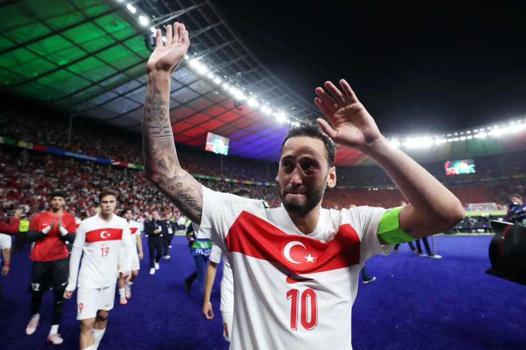 Hakan Calhanoglu Inter Olanda-Turchia 2-1 Europei 2024