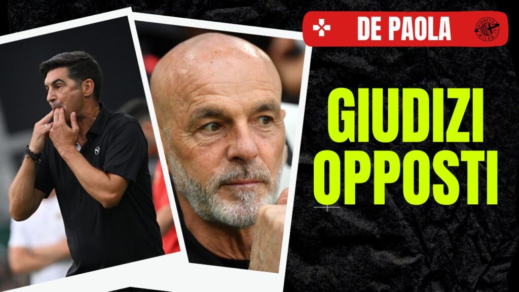 Allenatore AC Milan Fonseca Pioli De Paola