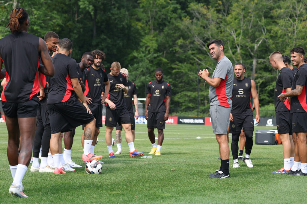 AC Milan allenamento New Jersey