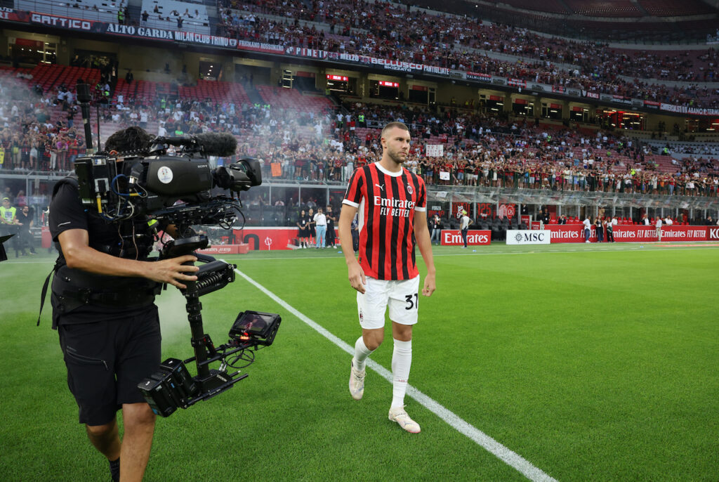 Strahinja Pavlovic AC Milan amichevole Milan-Monza 3-1 Trofeo Silvio Berlusconi 2024