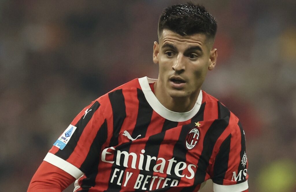 Álvaro Morata AC Milan Milan-Torino 2-2 Serie A 2024-2025 Champions League