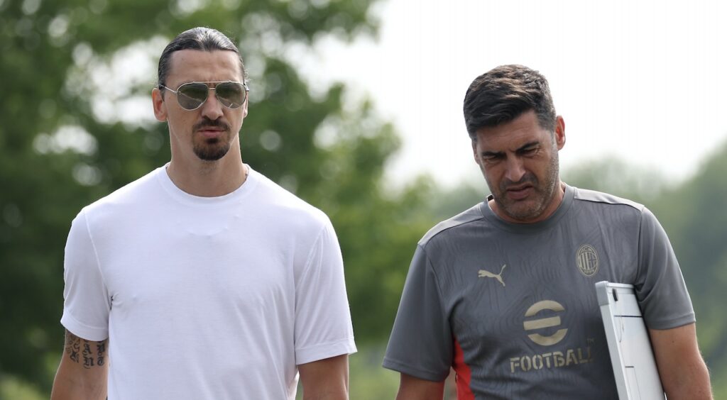 AC Milan Ibrahimovic Fonseca allenamento New Jersey