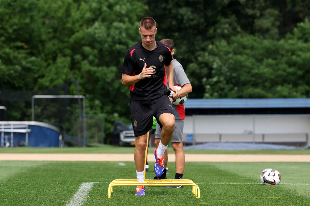 Francesco Camarda allenamento AC Milan News