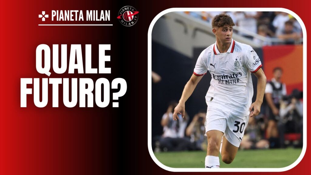 Mattia Liberali, calciatore del Milan, qui in Rapid Vienna-Milan (getty images)
